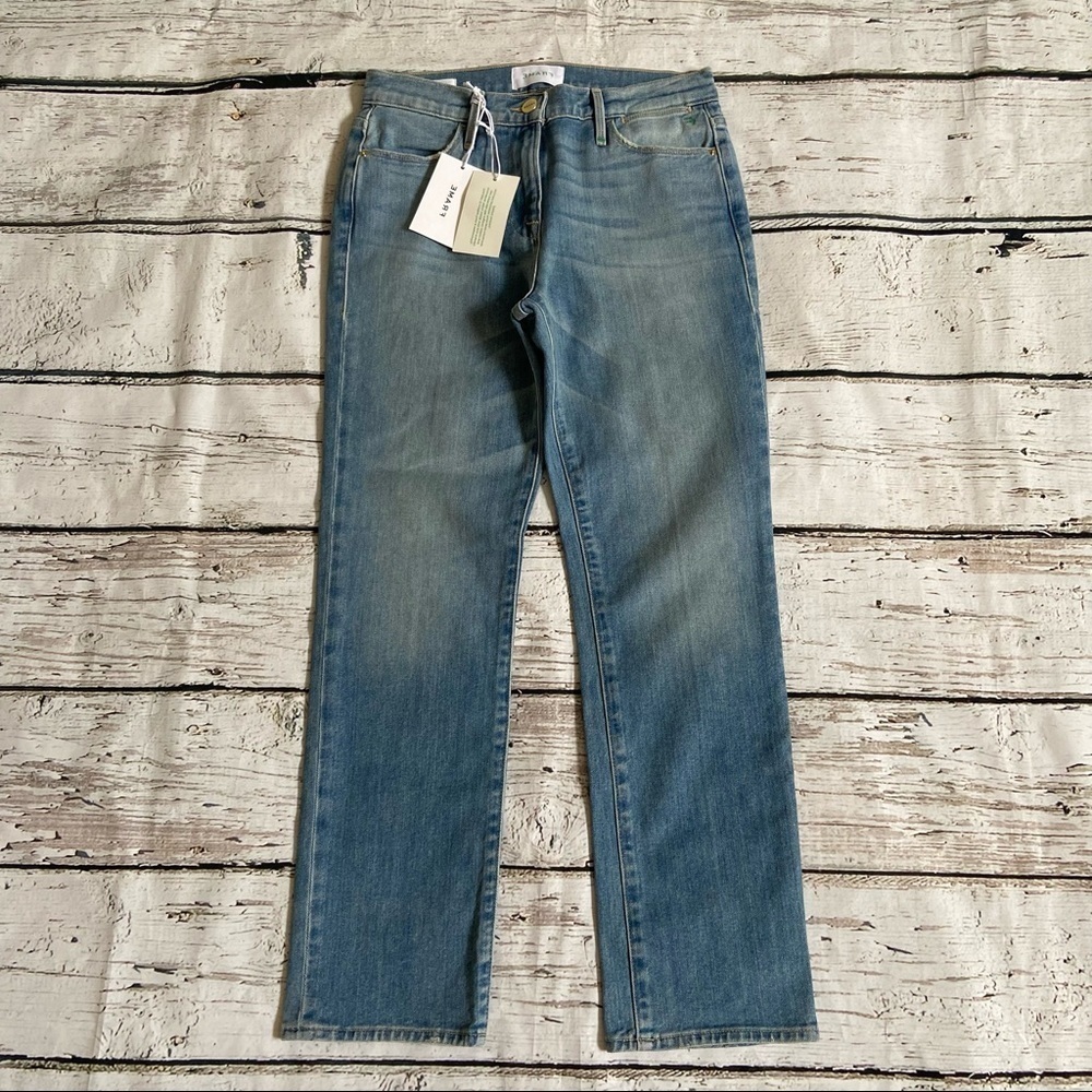 NWT Frame Denim Lehigh Straight Jeans Size 26 - Picture 1 of 11